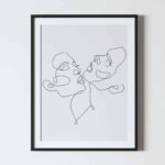 poster minimalist alb negru indragostiti, postere perete, postere pereti, postere mari de perete, tablou poster, postere inramate, postere bucuresti, tablouri scandinave, poster 50x70, tablouri, postere romania, tablouri moderne, design interior