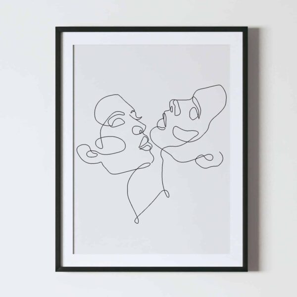 poster minimalist alb negru indragostiti, postere perete, postere pereti, postere mari de perete, tablou poster, postere inramate, postere bucuresti, tablouri scandinave, poster 50x70, tablouri, postere romania, tablouri moderne, design interior