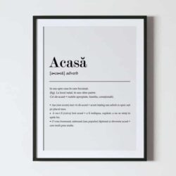 Poster cu definitia cuvantului Acasa, postere perete, postere pereti, postere mari de perete, tablou poster, postere inramate, postere bucuresti, tablouri scandinave, poster 50x70, tablouri, postere romania, tablouri moderne, design interior