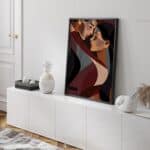 Poster indragostiti cuplu minimalist, postere perete, postere pereti, postere mari de perete, tablou poster, postere inramate, postere bucuresti, tablouri scandinave, poster 50x70, tablouri, postere romania, tablouri moderne, design interior