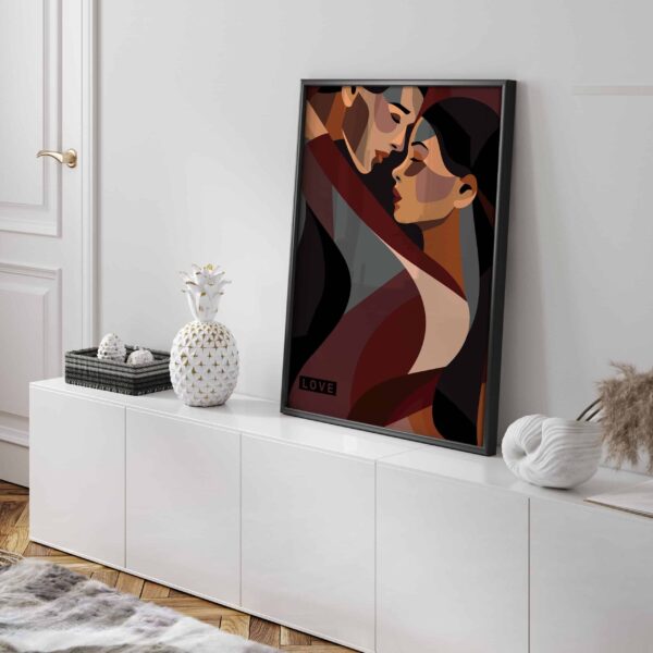 Poster indragostiti cuplu minimalist, postere perete, postere pereti, postere mari de perete, tablou poster, postere inramate, postere bucuresti, tablouri scandinave, poster 50x70, tablouri, postere romania, tablouri moderne, design interior