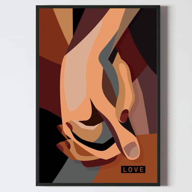 Poster indragostiti cuplu minimalist, postere perete, postere pereti, postere mari de perete, tablou poster, postere inramate, postere bucuresti, tablouri scandinave, poster 50x70, tablouri, postere romania, tablouri moderne, design interior