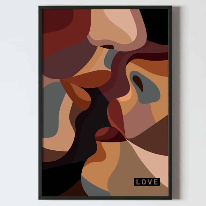 Poster indragostiti cuplu minimalist, postere perete, postere pereti, postere mari de perete, tablou poster, postere inramate, postere bucuresti, tablouri scandinave, poster 50x70, tablouri, postere romania, tablouri moderne, design interior