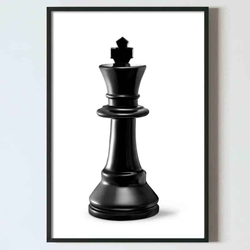 poster perete tablou rege sah living dormitor hol cuplu set alb negru, postere perete, postere pereti, postere mari de perete, tablou poster, postere inramate, postere bucuresti, tablouri scandinave, poster 50x70, tablouri, postere romania, tablouri moderne, design interior