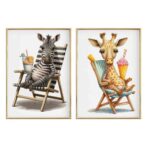 poster tablou camera copii desen girafa zebra pret ieftin cadou