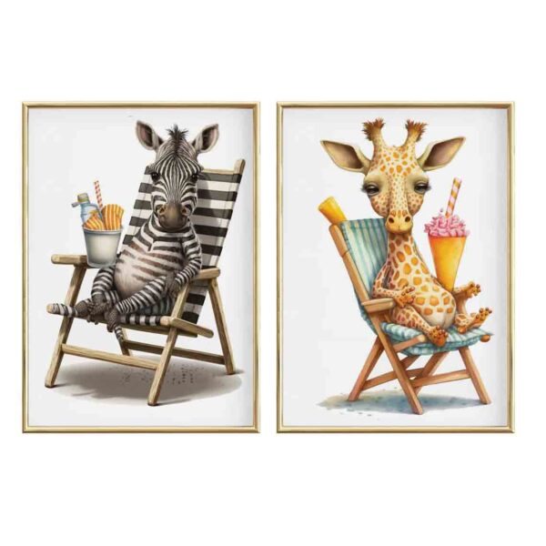 poster tablou camera copii desen girafa zebra pret ieftin cadou