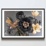 Postere perete flori bujori negrii, postere perete, postere pereti, postere mari de perete, tablou poster, postere inramate, postere bucuresti, tablouri scandinave, poster 50x70, tablouri, postere romania, tablouri moderne, design interior