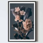 Postere perete flori fir trandafir, postere perete, postere pereti, postere mari de perete, tablou poster, postere inramate, postere bucuresti, tablouri scandinave, poster 50x70, tablouri, postere romania, tablouri moderne, design interior