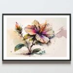 Poster tablou desen digital, floare multicolora, postere perete, postere pereti, postere mari de perete, tablou poster, postere inramate, postere bucuresti, tablouri scandinave, poster 50x70, tablouri, postere romania, tablouri moderne, design interior