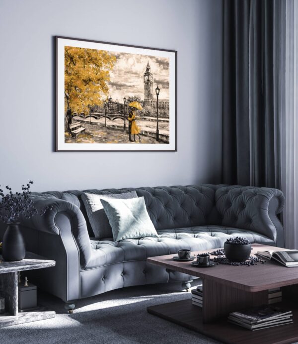Poster tablou pictura peisaj de toamna indragostiti, postere perete, postere pereti, postere mari de perete, tablou poster, postere inramate, postere bucuresti, tablouri scandinave, poster 50x70, tablouri, postere romania, tablouri moderne, design interior
