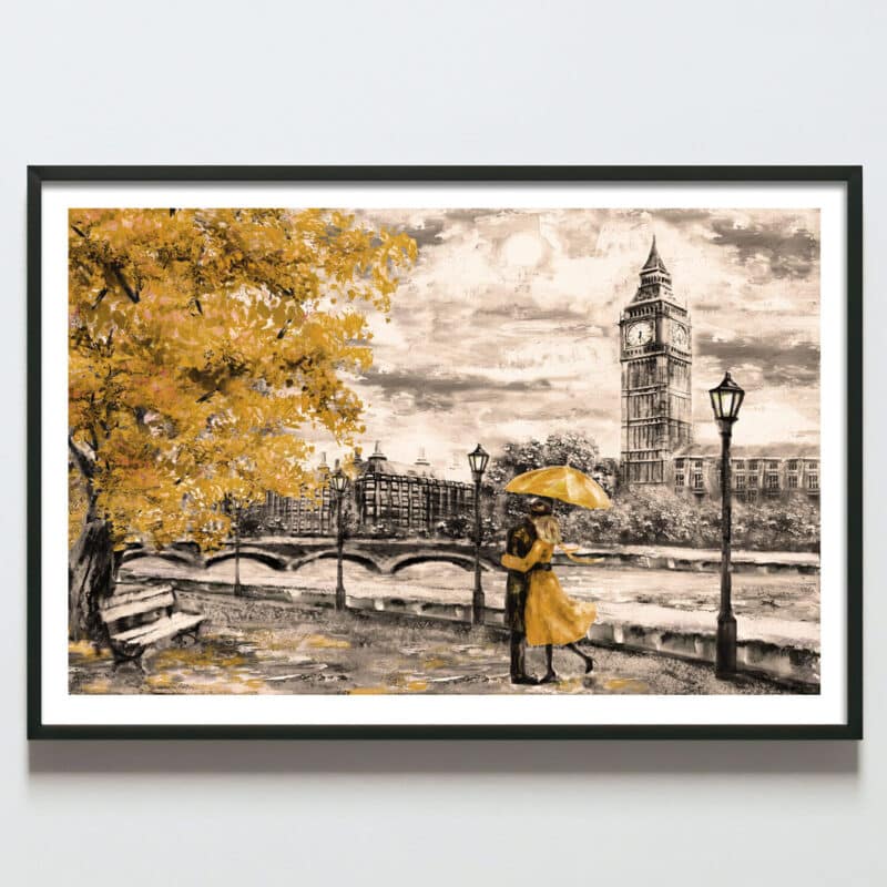 Poster tablou pictura peisaj de toamna indragostiti, postere perete, postere pereti, postere mari de perete, tablou poster, postere inramate, postere bucuresti, tablouri scandinave, poster 50x70, tablouri, postere romania, tablouri moderne, design interior