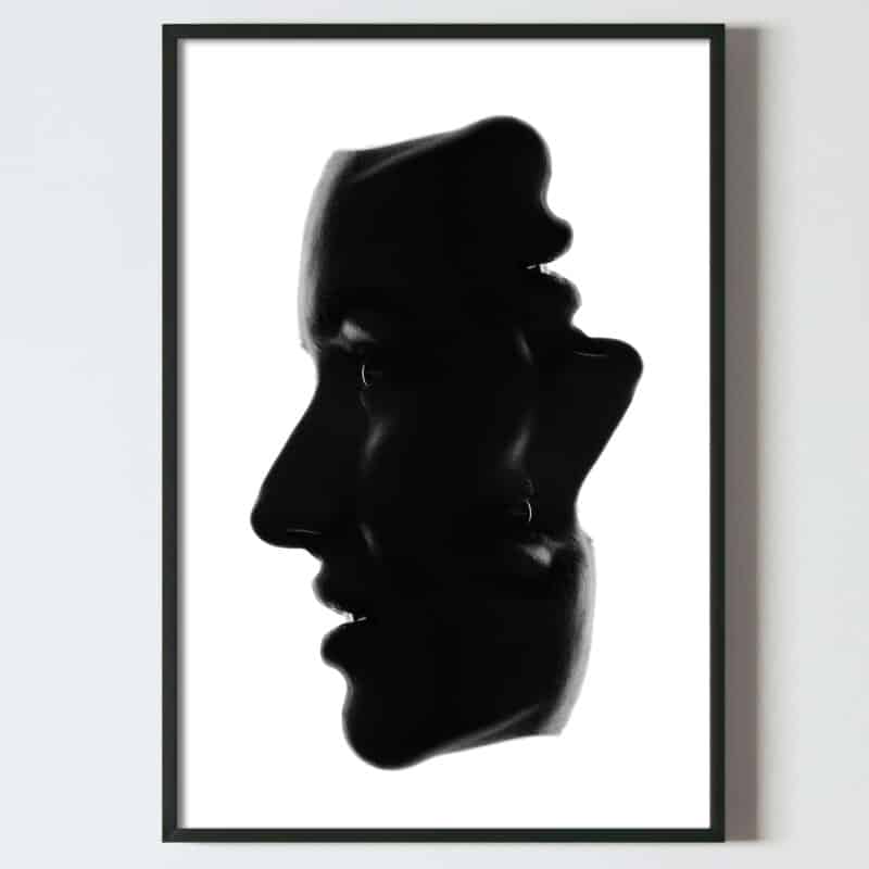 Poster tablou perete fețe alb negru, postere perete, postere pereti, postere mari de perete, tablou poster, postere inramate, postere bucuresti, tablouri scandinave, poster 50x70, tablouri, postere romania, tablouri moderne, design interior