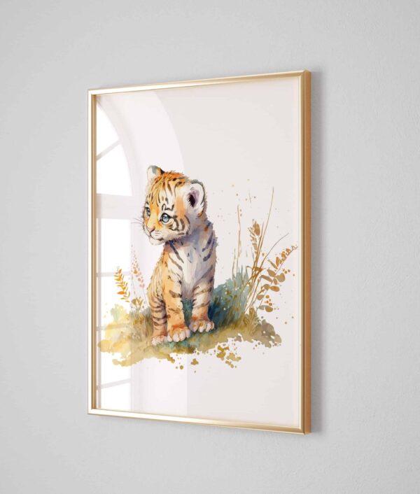 poster camera copii, postere camera copii, decoratiuni scandinave camera copii, tigru