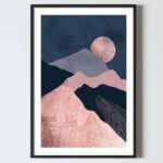 peisaj munte stilizat, poster abstract, design interior tablou living dormitor hol, postere perete, postere pereti, postere mari de perete, tablou poster, postere inramate, postere bucuresti, tablouri scandinave, poster 50x70, tablouri, postere romania, tablouri moderne, design interior