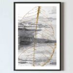 poster abstract frunza, poster acuarele, poster maro, design interior tablou living dormitor hol, postere perete, postere pereti, postere mari de perete, tablou poster, postere inramate, postere bucuresti, tablouri scandinave, poster 50x70, tablouri, postere romania, tablouri moderne, design interior