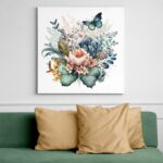 tablou canvas, cele mai frumoase tablouri canvas, tablouri canvas mari, tablou living, tablou canvas mare, tablou canvas dormitor, tablou canvas hol, tablou printat, tablou cu auriu, tablou flori