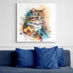 tablou canvas, cele mai frumoase tablouri canvas, tablouri canvas mari, tablou living, tablou canvas mare, tablou canvas dormitor, tablou canvas hol, tablou printat, tablou portret, tablou ieftin, tablou cadou, tablou leu, canvas animale, tablou animale, tablou canvas pisica