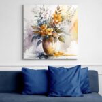 tablou canvas, cele mai frumoase tablouri canvas, tablouri canvas mari, tablou living, tablou canvas mare, tablou canvas dormitor, tablou canvas hol, tablou printat, tablou cu auriu, tablou flori, tablou ieftin, tablou cadou