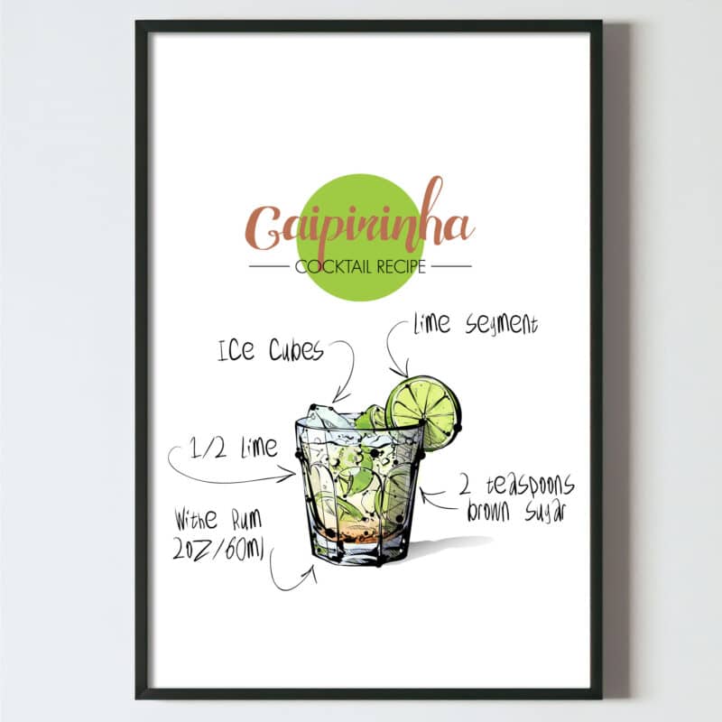 caipirinha, poster cocktail, Poster pentru tablou , poster bucatarie, tablou bucatarie, decoratiuni bucatarie, poster horeca, tablou horeca, design interior living dormitor hol, poster alb negru, postere perete, postere pereti, postere mari de perete, tablou poster, postere inramate, postere bucuresti, tablouri scandinave, poster 50x70, tablouri, postere romania, tablouri moderne, design interior