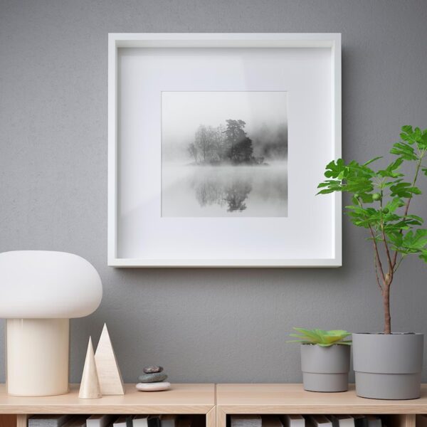 rama alba mdf poster perete 50x50 cm