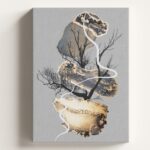 Abstract Grey No.2- Tablou canvas Arta  Abstracta