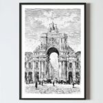 poster vintage, poster abstract, poster acuarele, poster maro, design interior tablou living dormitor hol, postere perete, postere pereti, postere mari de perete, tablou poster, postere inramate, postere bucuresti, tablouri scandinave, poster 50x70, tablouri, postere romania, tablouri moderne, design interior, poster lisabona, rua augusta